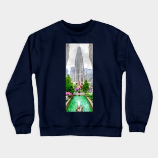 Rockefeller Center Panorama, New York City, USA Crewneck Sweatshirt